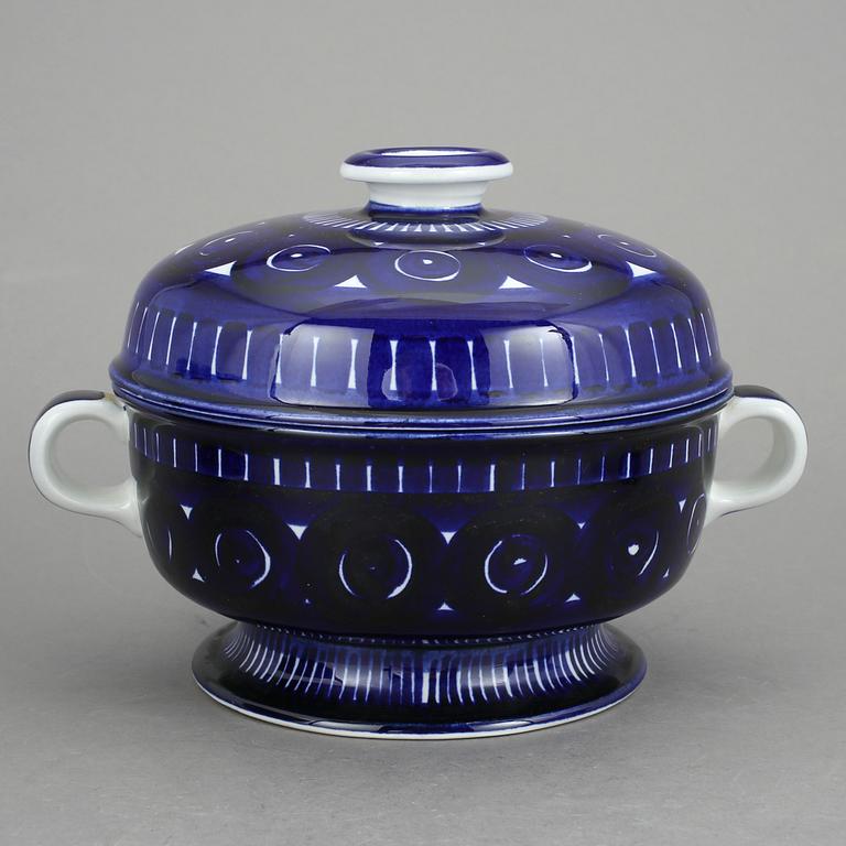 SERVISDELAR, 3 delar, "Valencia" design Ulla Procopé, Arabia 1900-talets senare hälft.