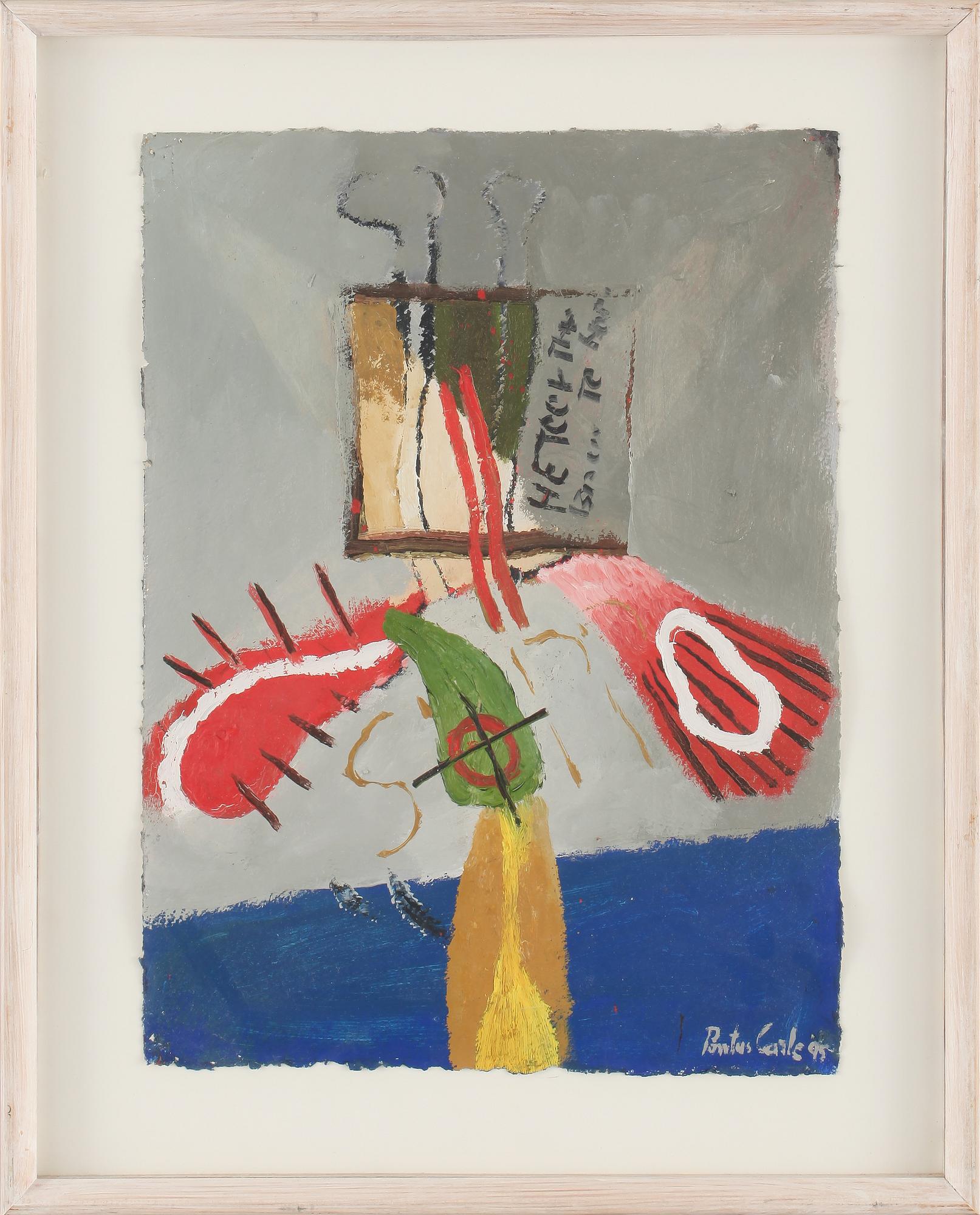 PONTUS CARLE, olja på papper, signerad och daterad -95.