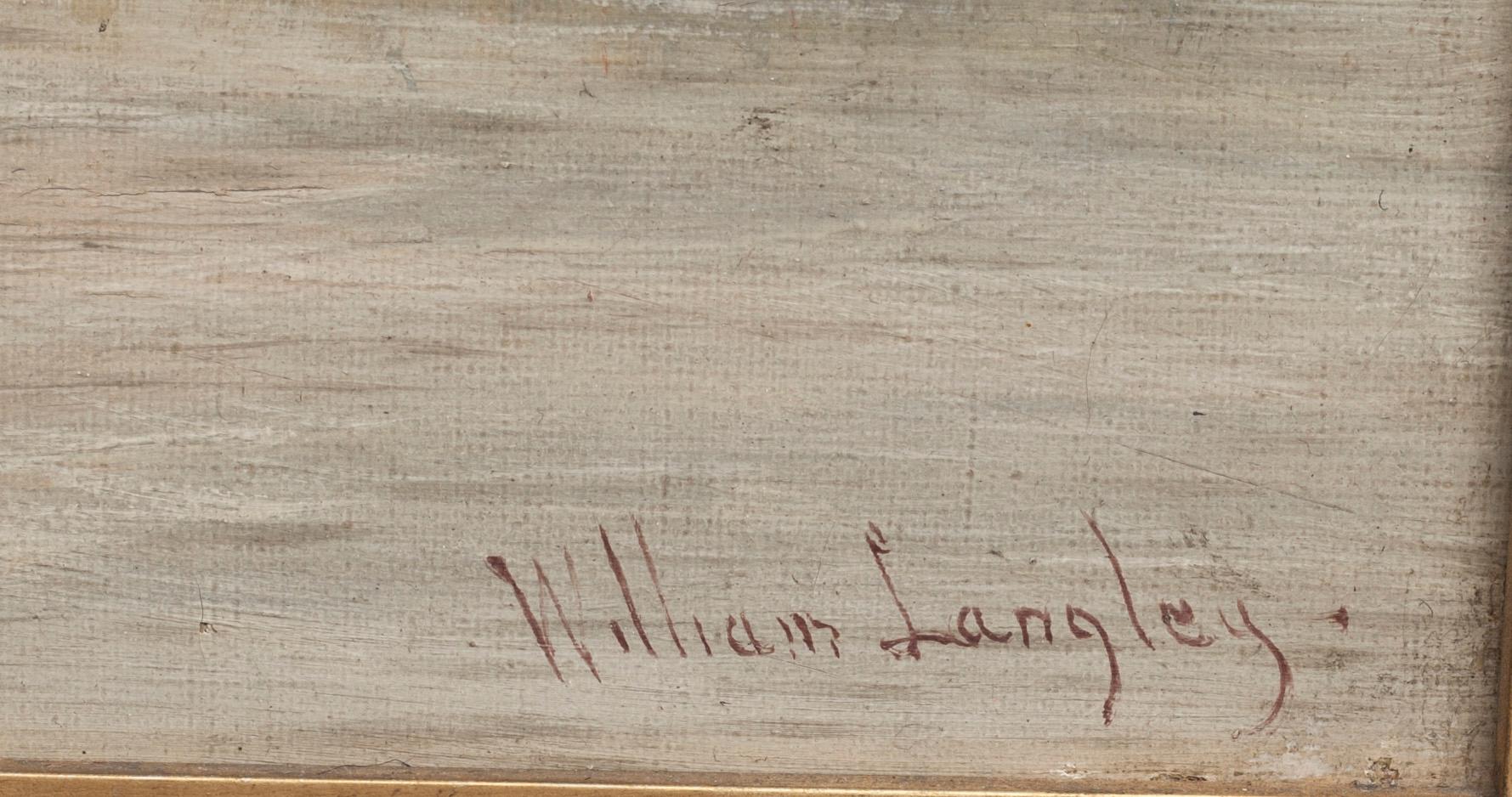 WILLIAM LANGLEY, olja på duk, signerad.