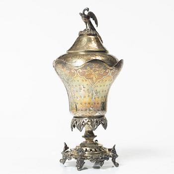 Lockpokal, silver, Osmanska kulturområdet, Abdul Hamids period, ca 1880-90-tal.