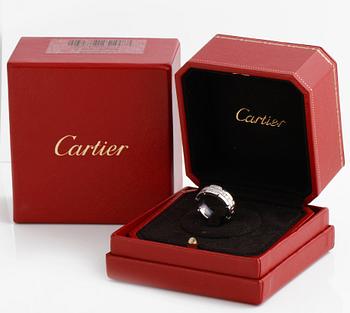 RING, Cartier, med briljantslipade diamanter.