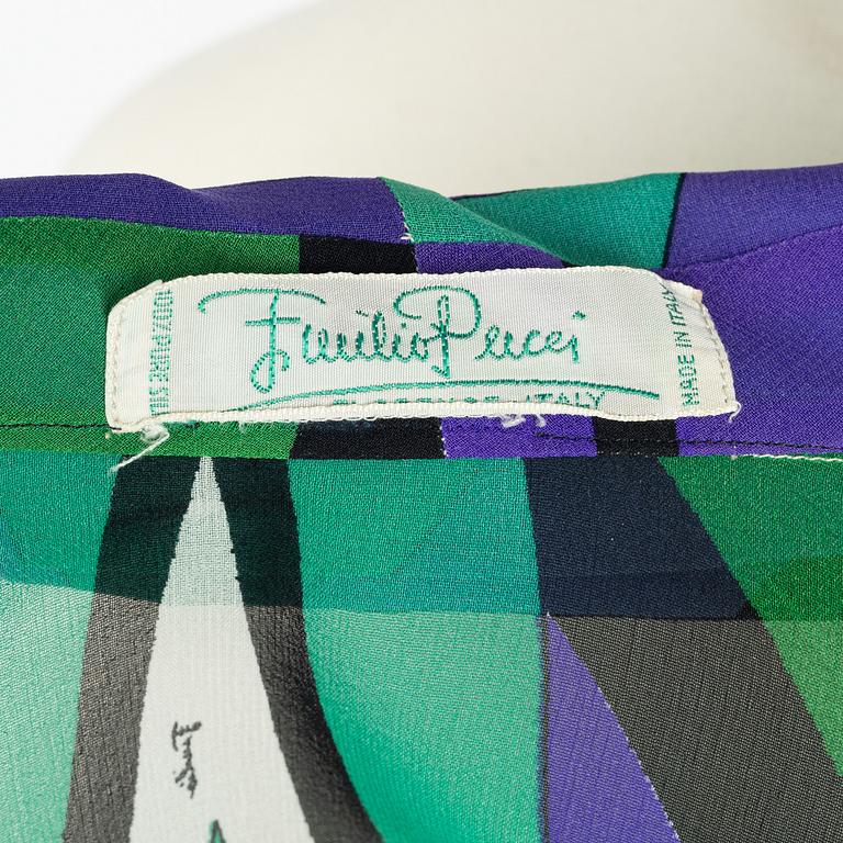 Emilio Pucci, tvådelad ensemble, storlek It 6.