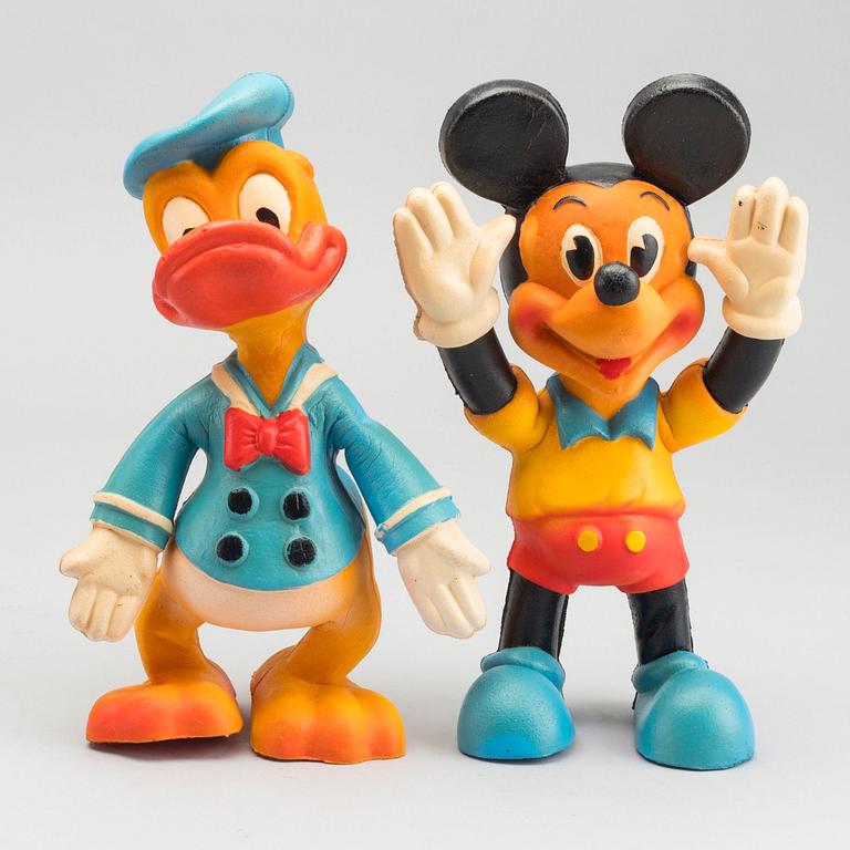 BENDY TOYS FOR WALT DISNEY "Mickey Muse and Donald Duck. 1970's.