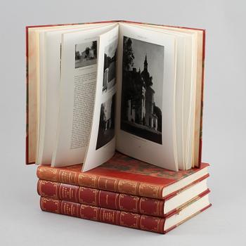 BÖCKER, 4 st, "Svenska slott och herresäten", redaktion Albin Roosval, Natur och Kultur, Stockholm, 1930-tal.