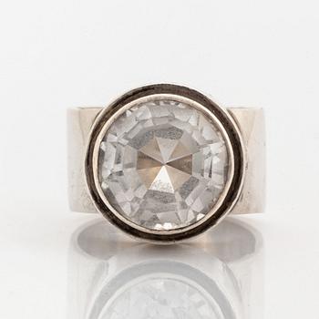 Anders Högberg, ring silver and rock crystal.