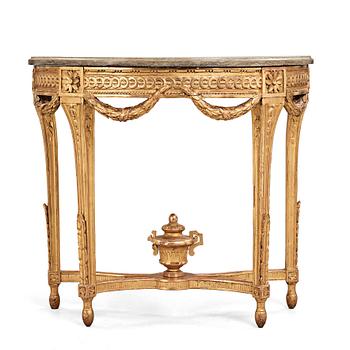 A Gustavian late 18th century console table.