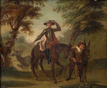 Unknown artist, 18th century, Sancho Panza and Don Quixote.