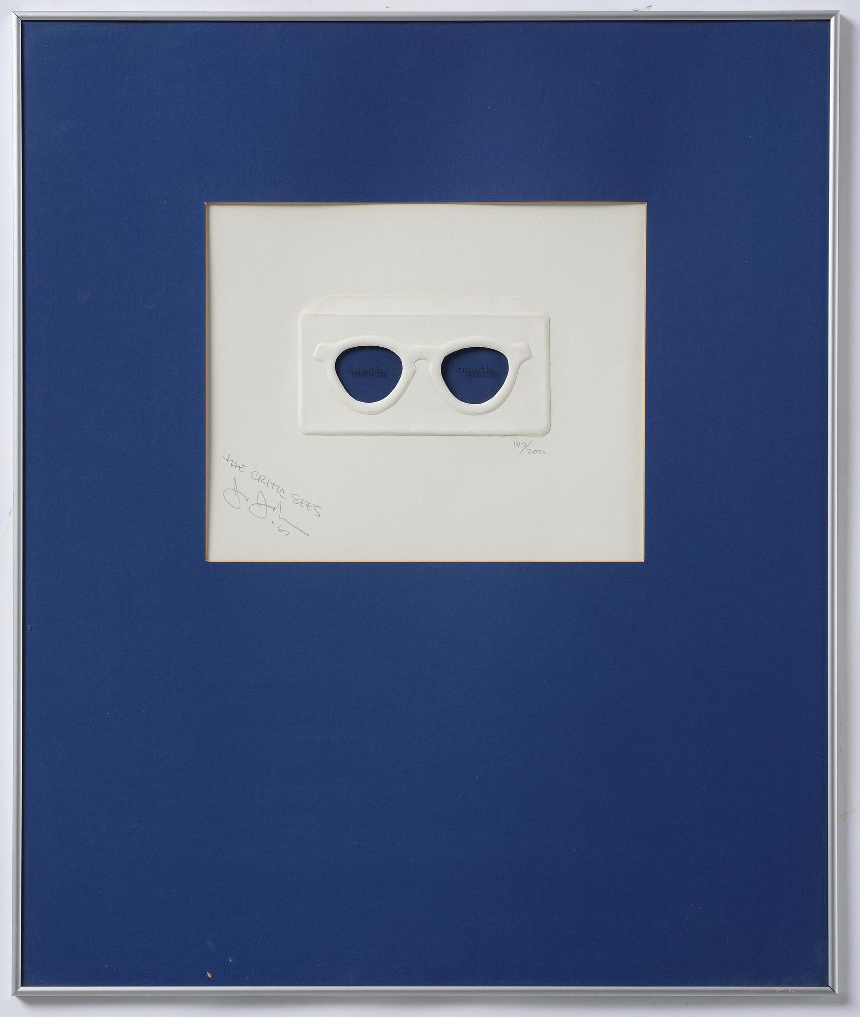 Jasper Johns, "The Critic sees" ur "Ten from Leo Castelli".