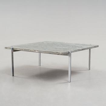 Poul Kjaerholm, a cipollino -marble top "PK 61" sofa table, edition E Kold Christensen, Denmark 1960's.