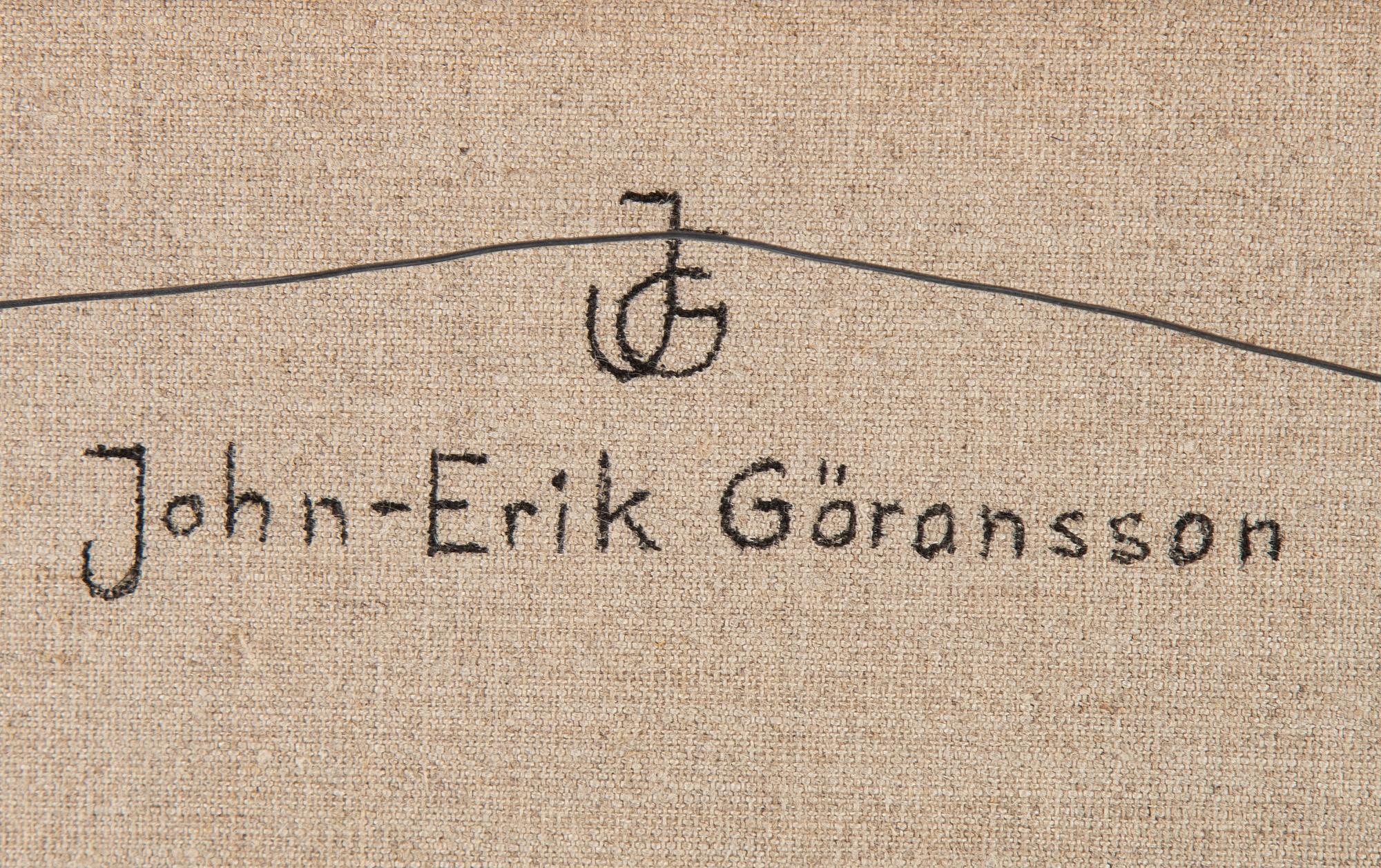 John-Erik Göransson, olja på duk, signerad a tergo.