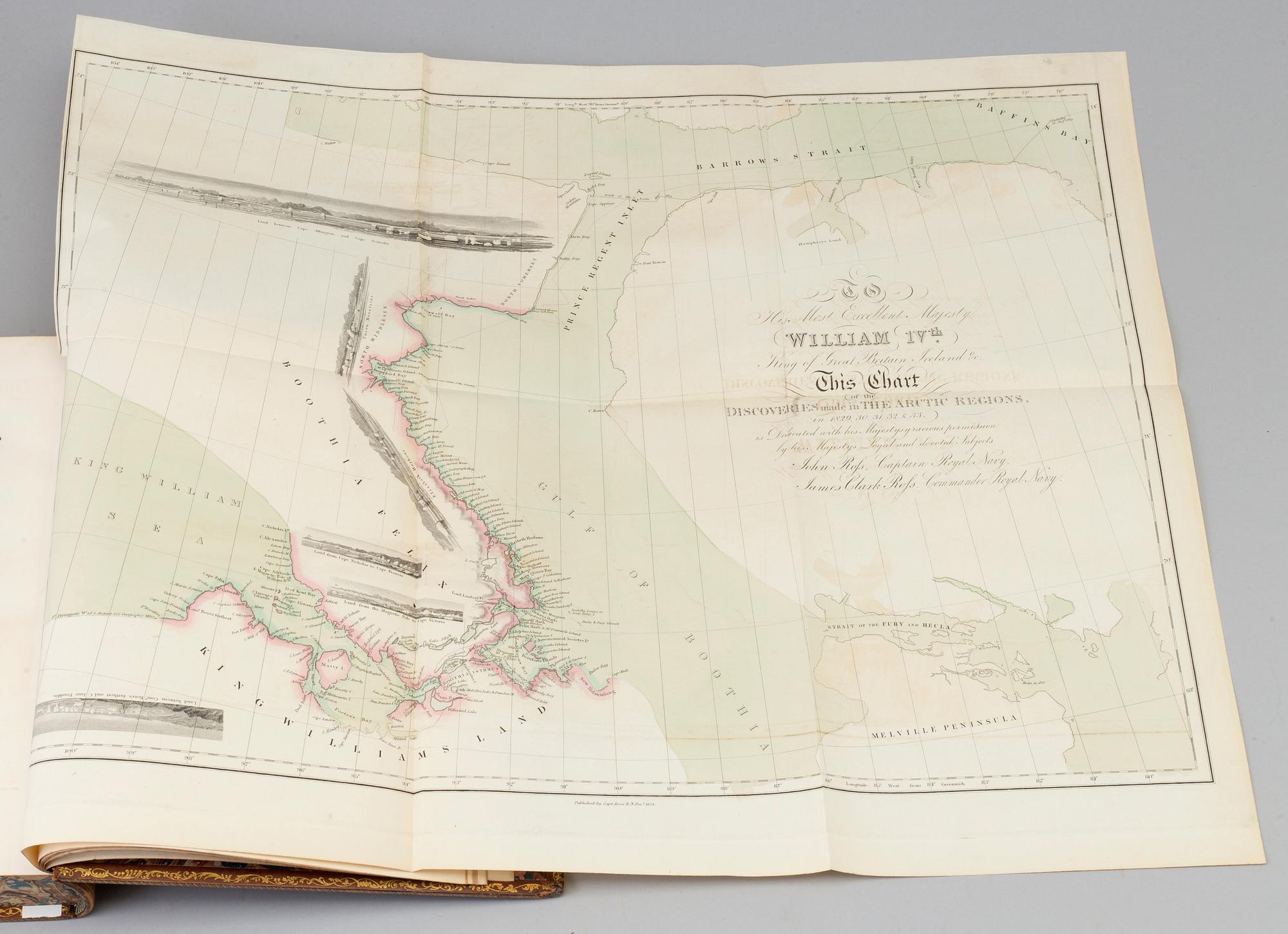 A BOOK, Arctica, 1835, John Ross.