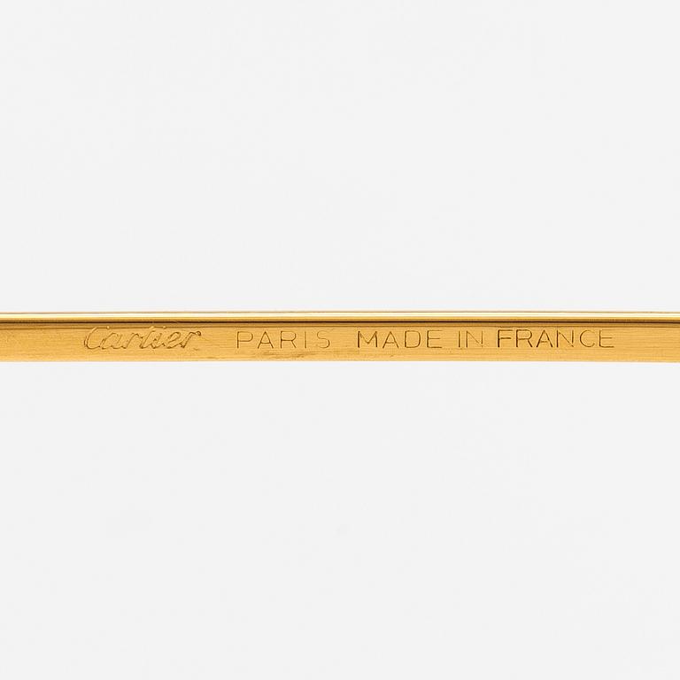 Cartier, Louis Sapphire, glasögonbågar med glas. Märkta Cartier Paris Made in France, 1988, 55 18 135.