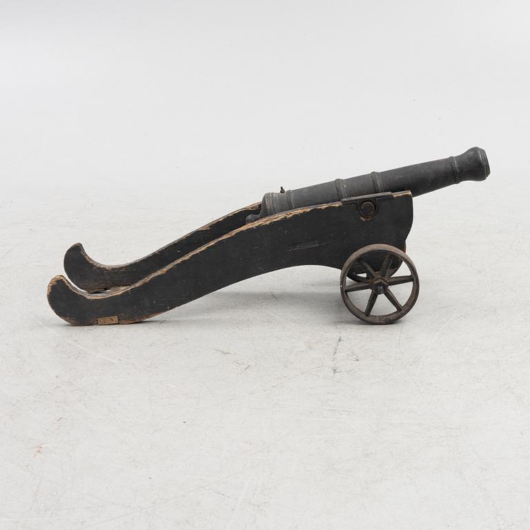 Cannon, iron, 19th century.