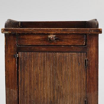 A bedside table, 19th century.