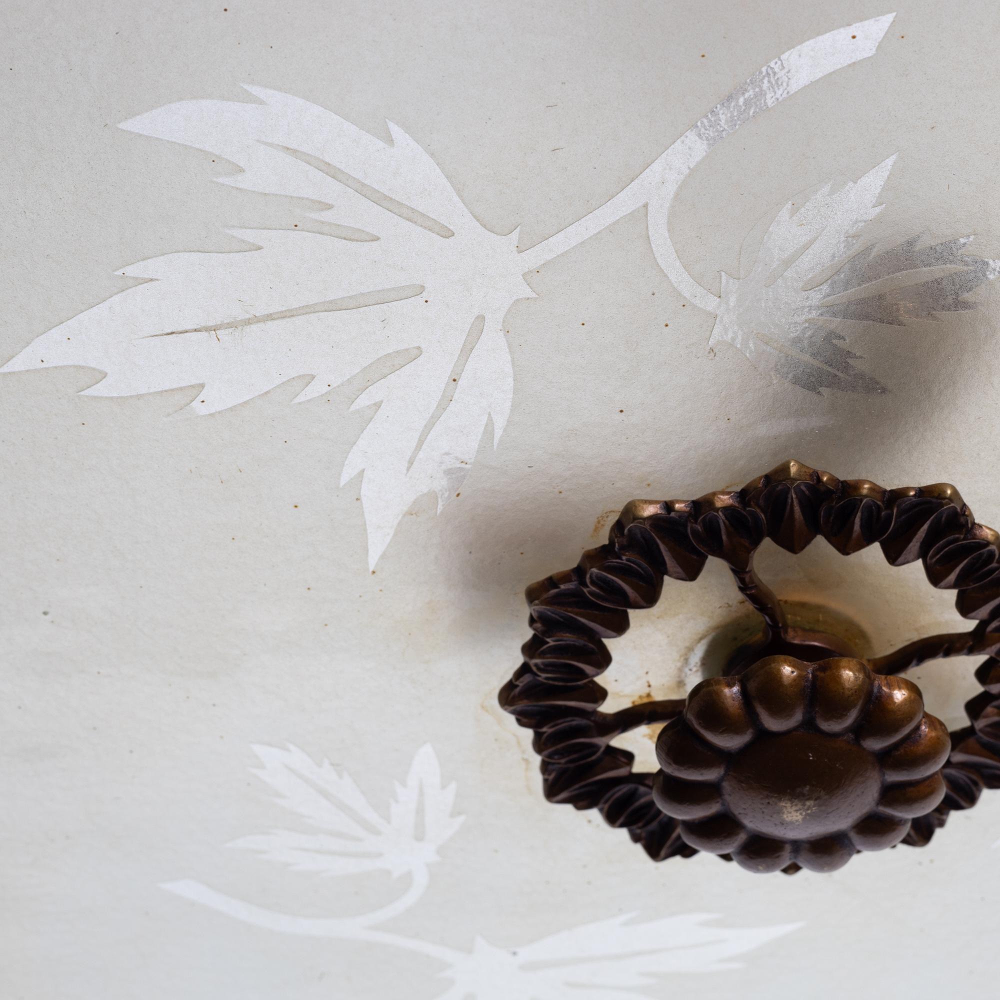 A Swedish Modern ceiling lamp, 1940s.