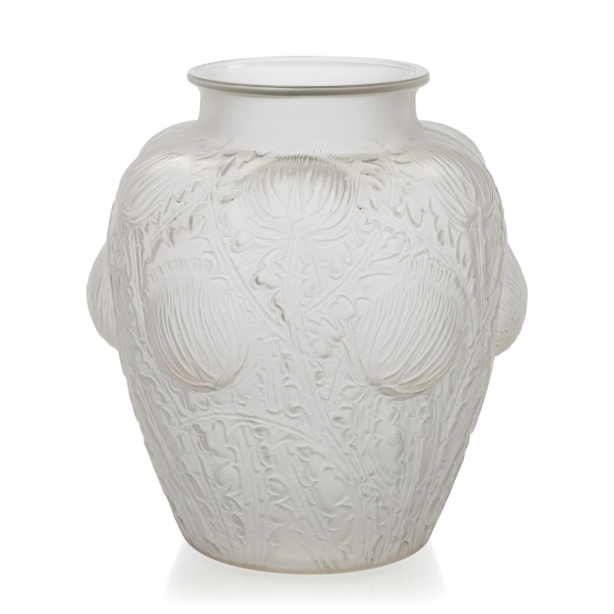 René Lalique, a 'Domrémy' glass vase, 1926.