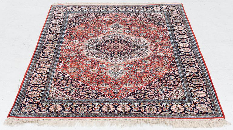 Carpet, silk Ghom,  179 x 122 cm.
