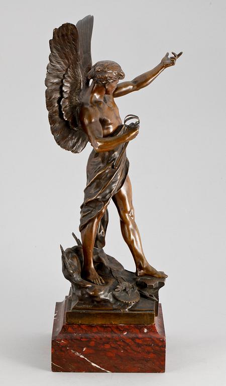 ÉMILE LOUIS PICAULT, Skulptur, brons, sign. 1800-tal.