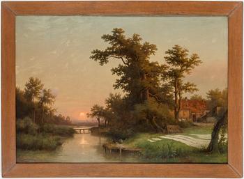 GUSTAV KOKEN, oil on canvas, signed and dated Hanover 1872.