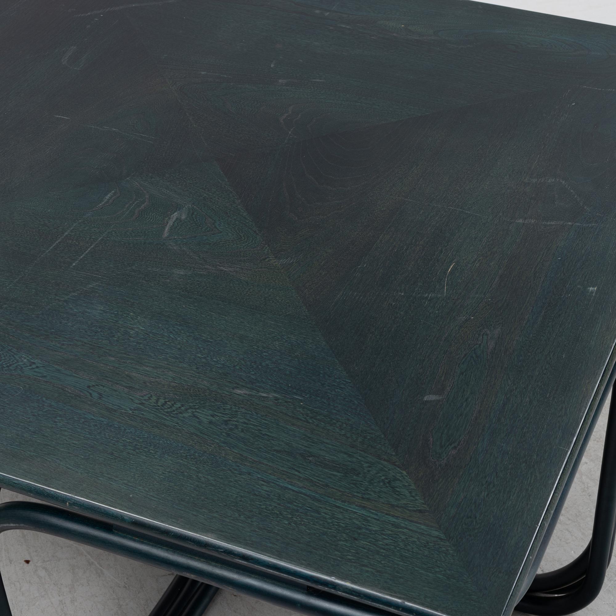 Jan Bocan, a stained beech dining table, late 20th Century.