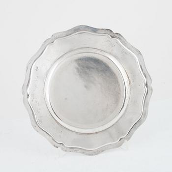 A Sqwedish silver plate, mark of K.Anderson, Stockholm 1930.