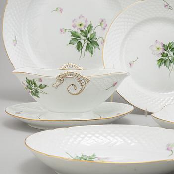 A 57 piece dining service, 'Äppelblom', Bing & Grøndahl.