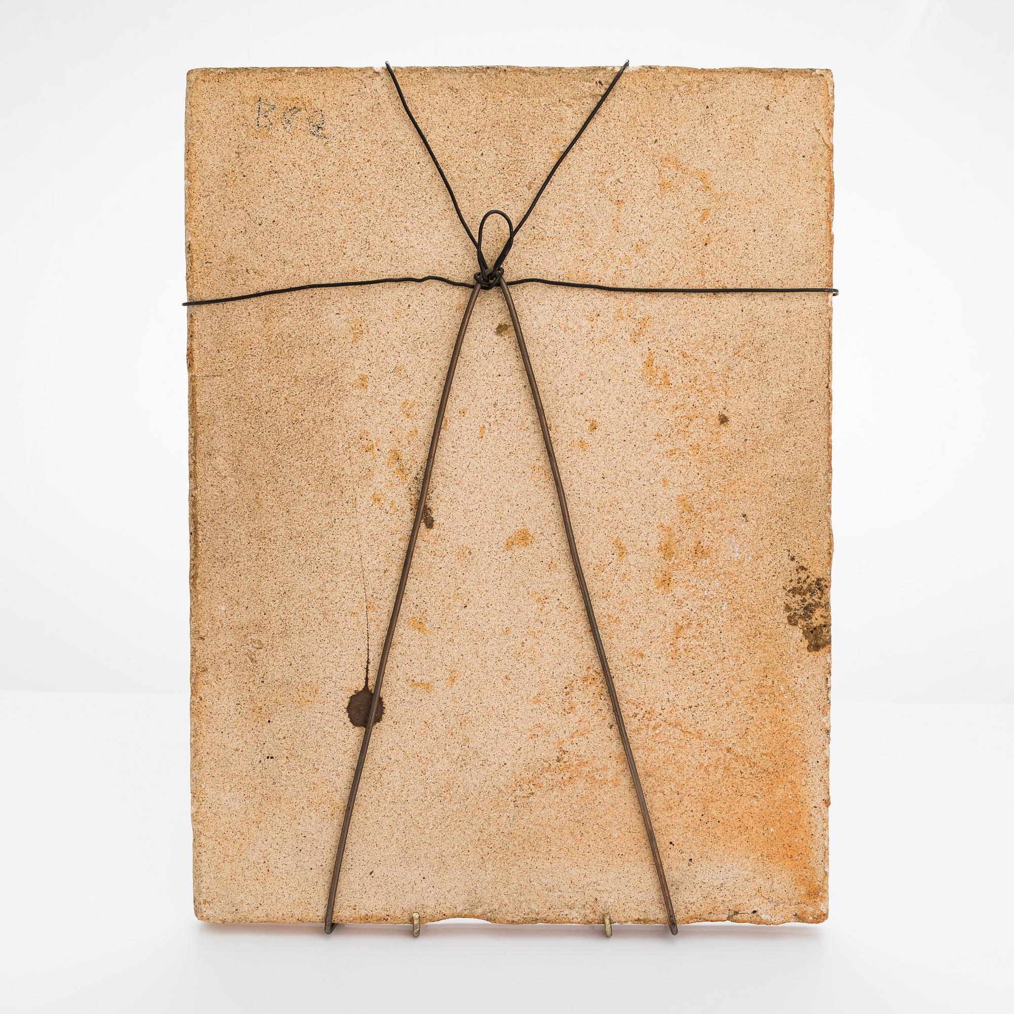 Birger Kaipiainen, A stoneware relief signed Kaipiainen.