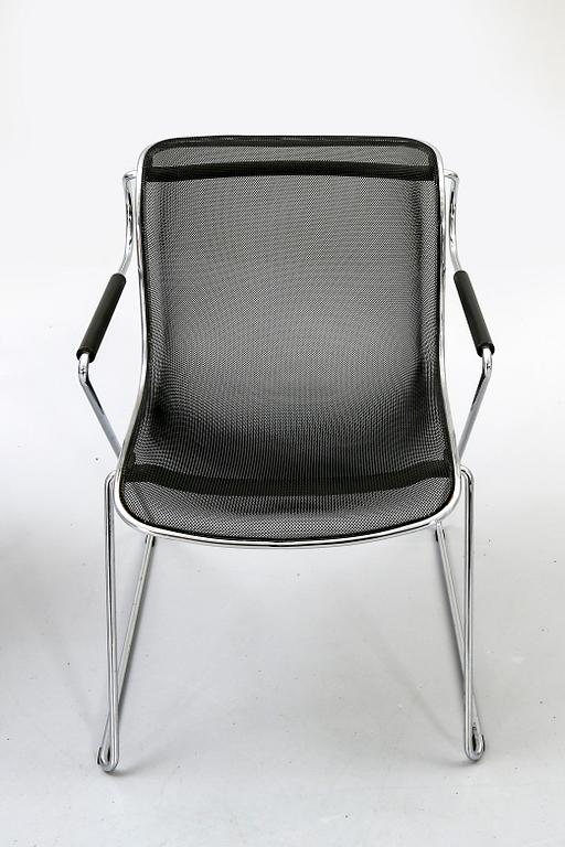 A pair of Charles Pollok Penelope chairs for Castelli 1982.
