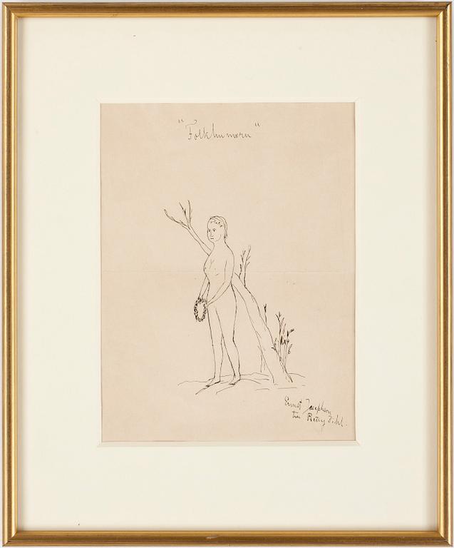 ERNST JOSEPHSSON, teckning, sign.