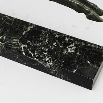 ALBERTO BAZZONI, Sculpture, bronze. Signed and mark.