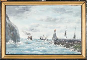 UNKNOWN ARTIST, oil on canvas, signed and dated 1900. - Bukowskis