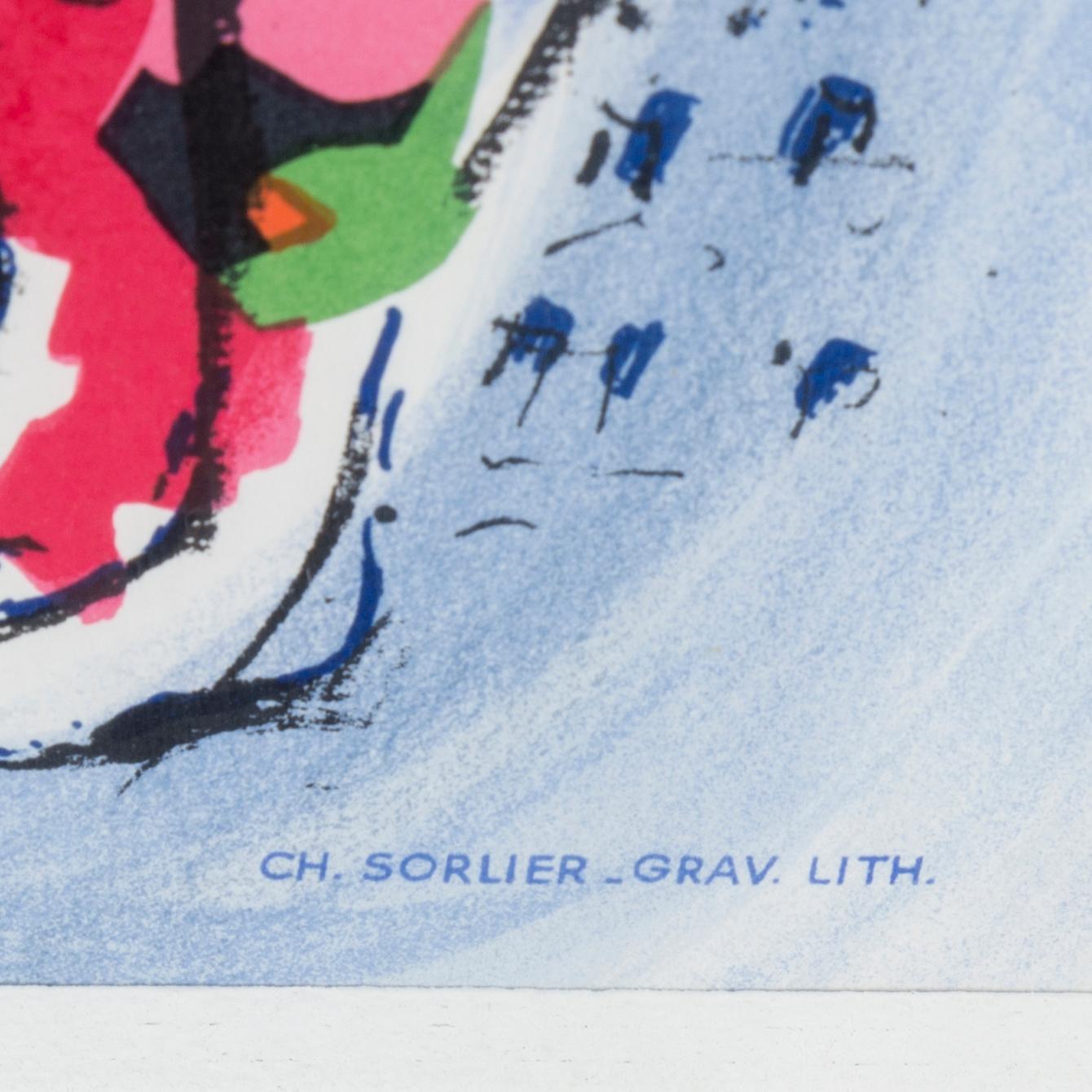 MARC CHAGALL, efter. Färglitografisk affisch, 1969-70.
