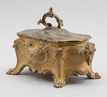 SKRIN, patinerad brons, rokokostil, 1800-talets andra hälft.