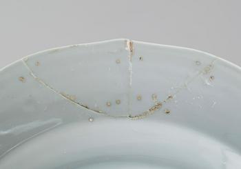 TALLRIKAR, 9 st, porslin, Kina, 1700-/1800-tal.