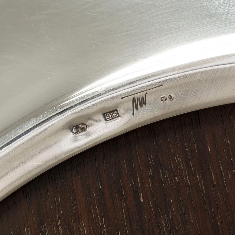 BRICKA, TAPIO WIRKKALA, 925 silver, jakaranda. Citesintyg medföljer.