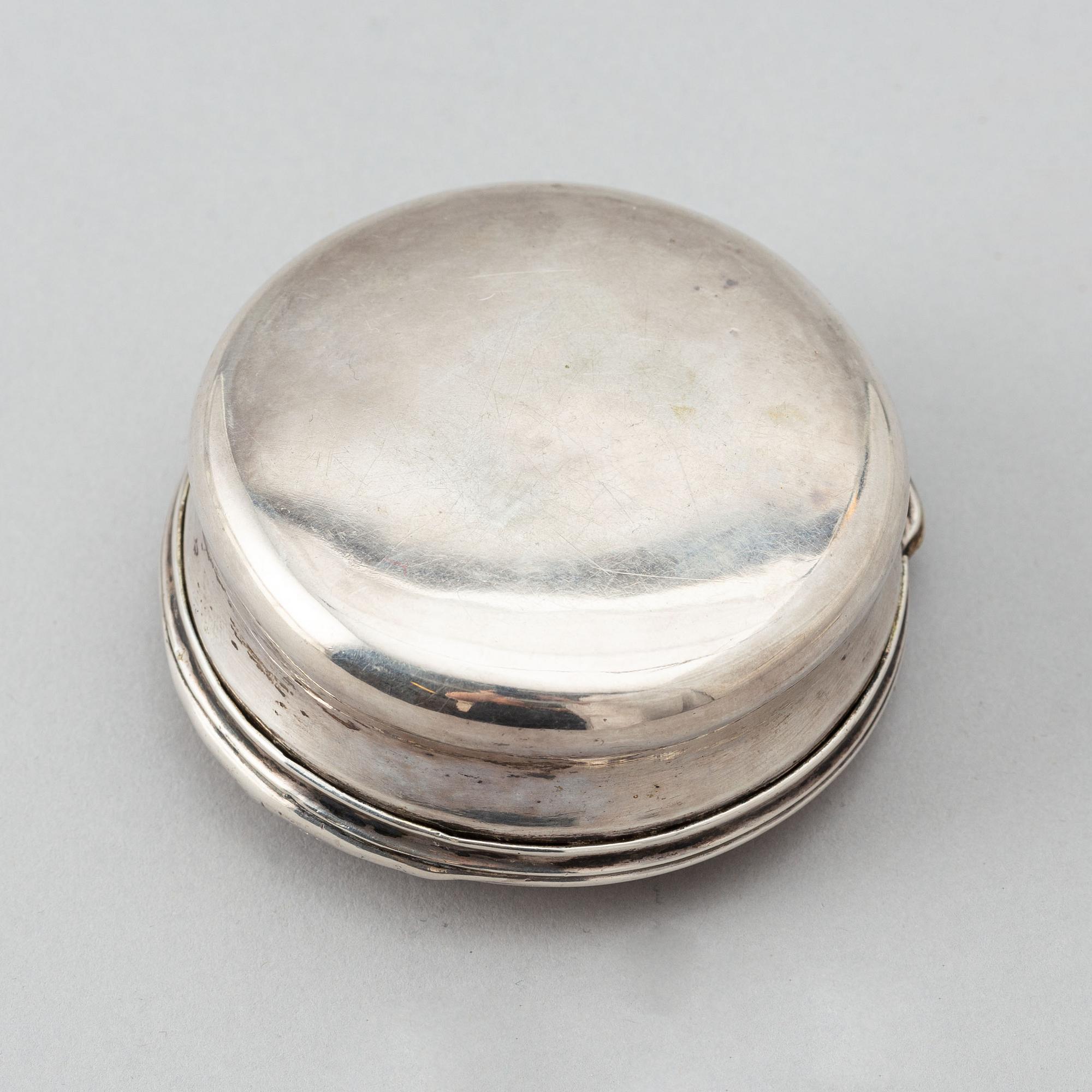 Dosa, silver, rokoko, Sverige 1700-tal.