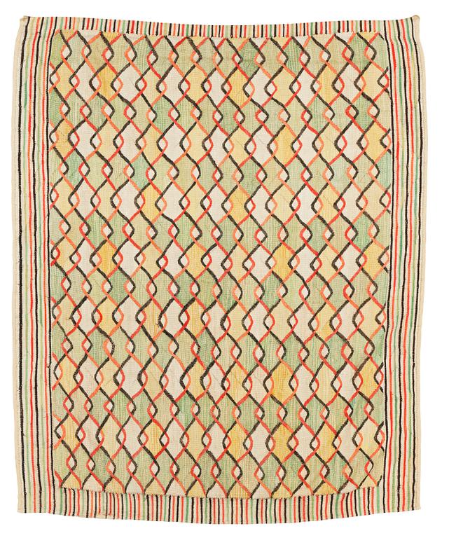 DRAPE. "Vingåkra". Tapestry weave. 193,5 x 161 cm. Designed by Barbro Nilsson.