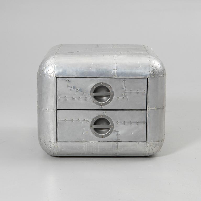 Timothy Oulton, Chest of drawers, “Aviator Blackhawk Chest”, Artwood, 2000s.