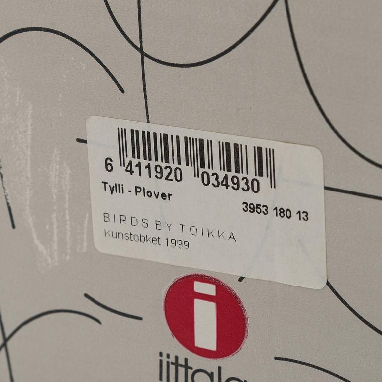 Oiva Toikka, lasilintu, "Tylli", signeerattu O. Toikka Nuutajärvi.