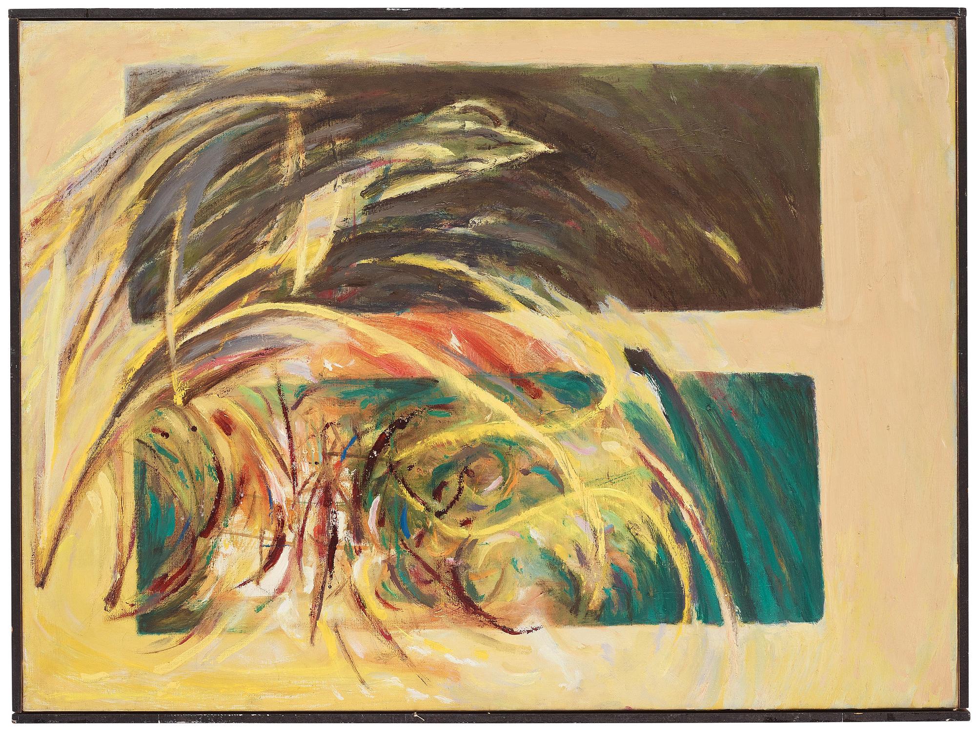 CO Hultén, oil on canvas and executed 1954.