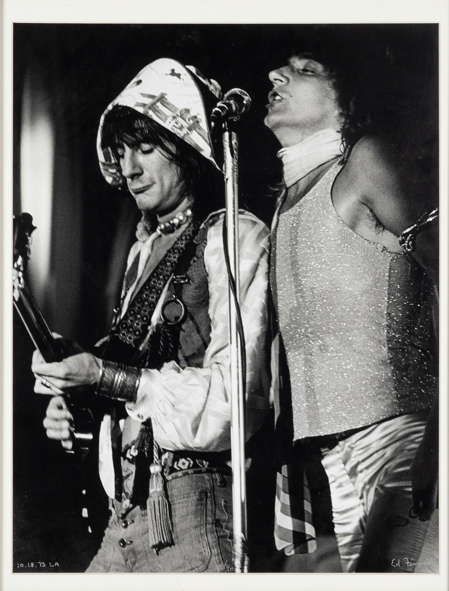 Edward Finnell, Rod Stewart & Ronnie Wood, 1973.