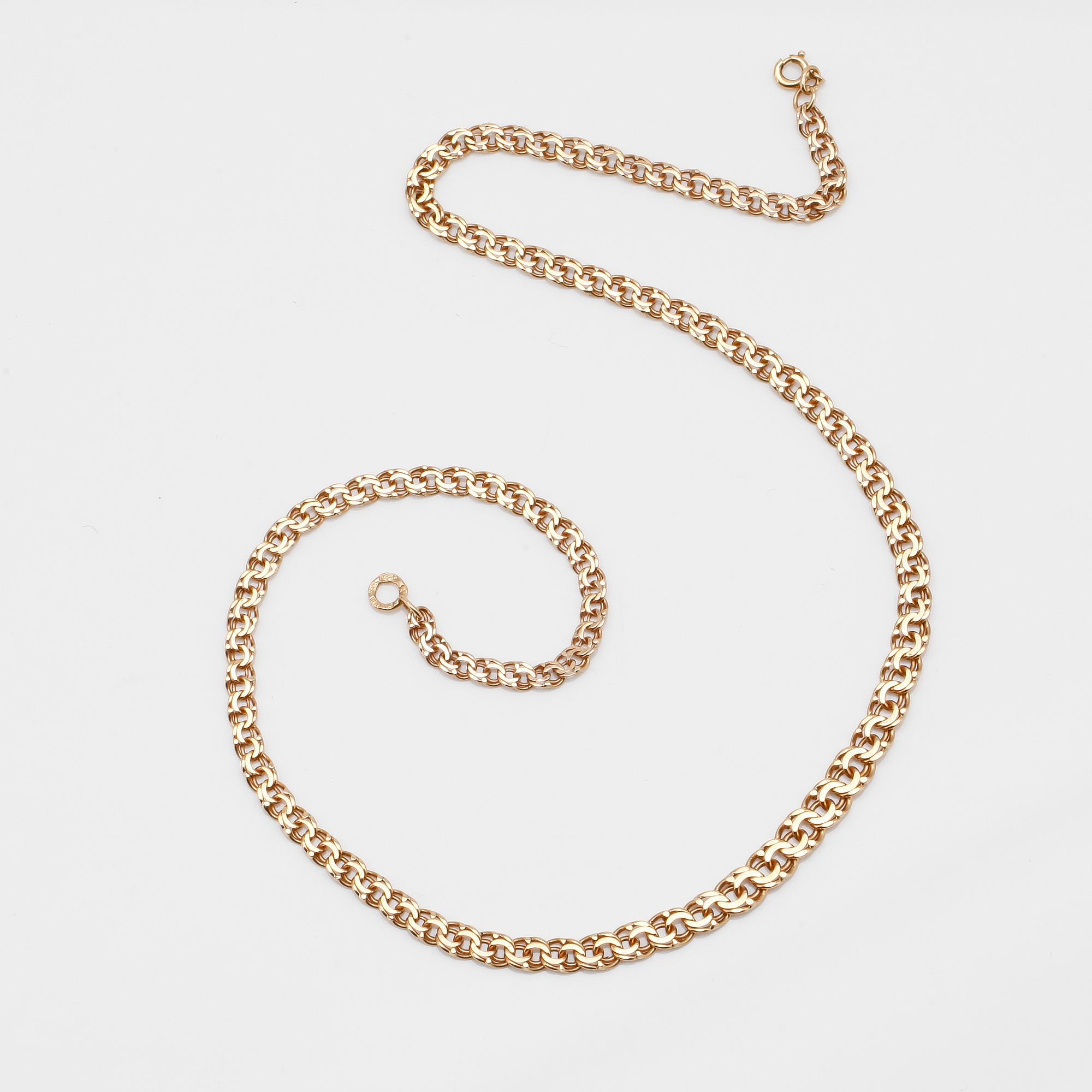 COLLIER, 18K guld, svenska stämplar 1946.