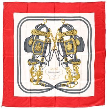 SCARVES, 2 st, siden, "Harnais des Presidents" samt "Brides de Gala", Hermés, Paris.