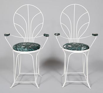 TRÄDGÅRDSTOLAR, 1 par, 1900-talets mitt.