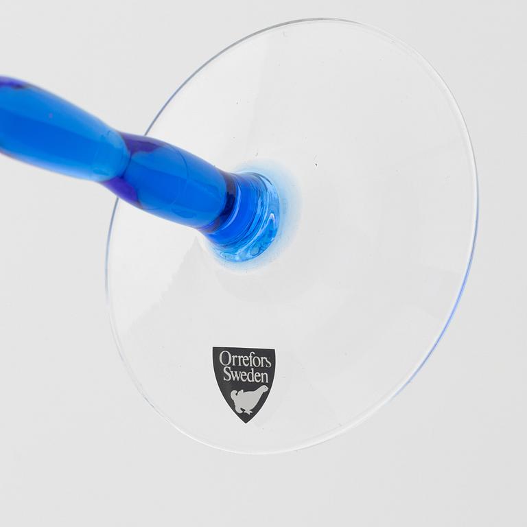 Gunnar Cyrén, Orrefors, 10 wine glasses, model "Garbo".