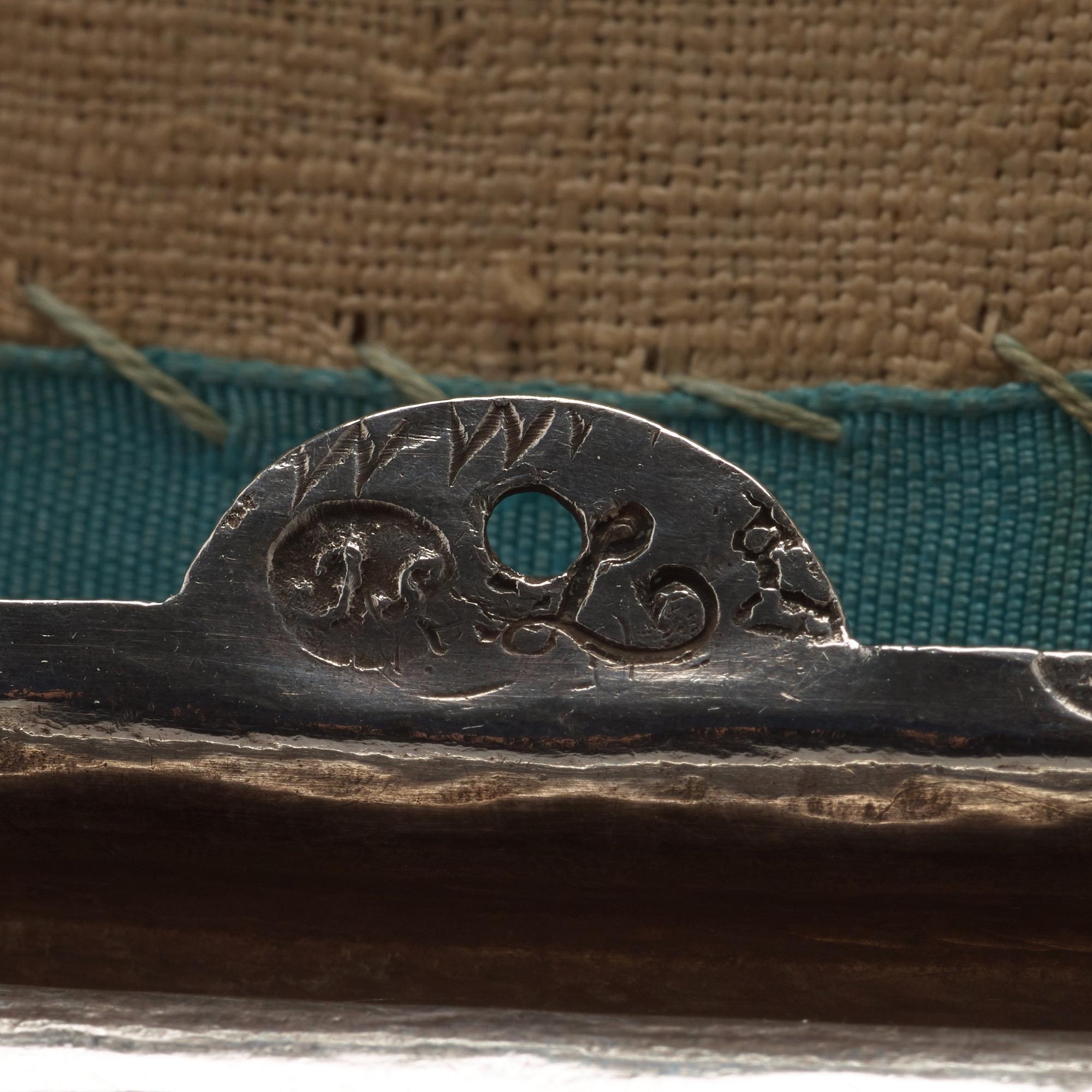 A Swedish 18th century 7 piece silver toilet service, mark of Johan Lorenz Starin, Stockholm 1736.