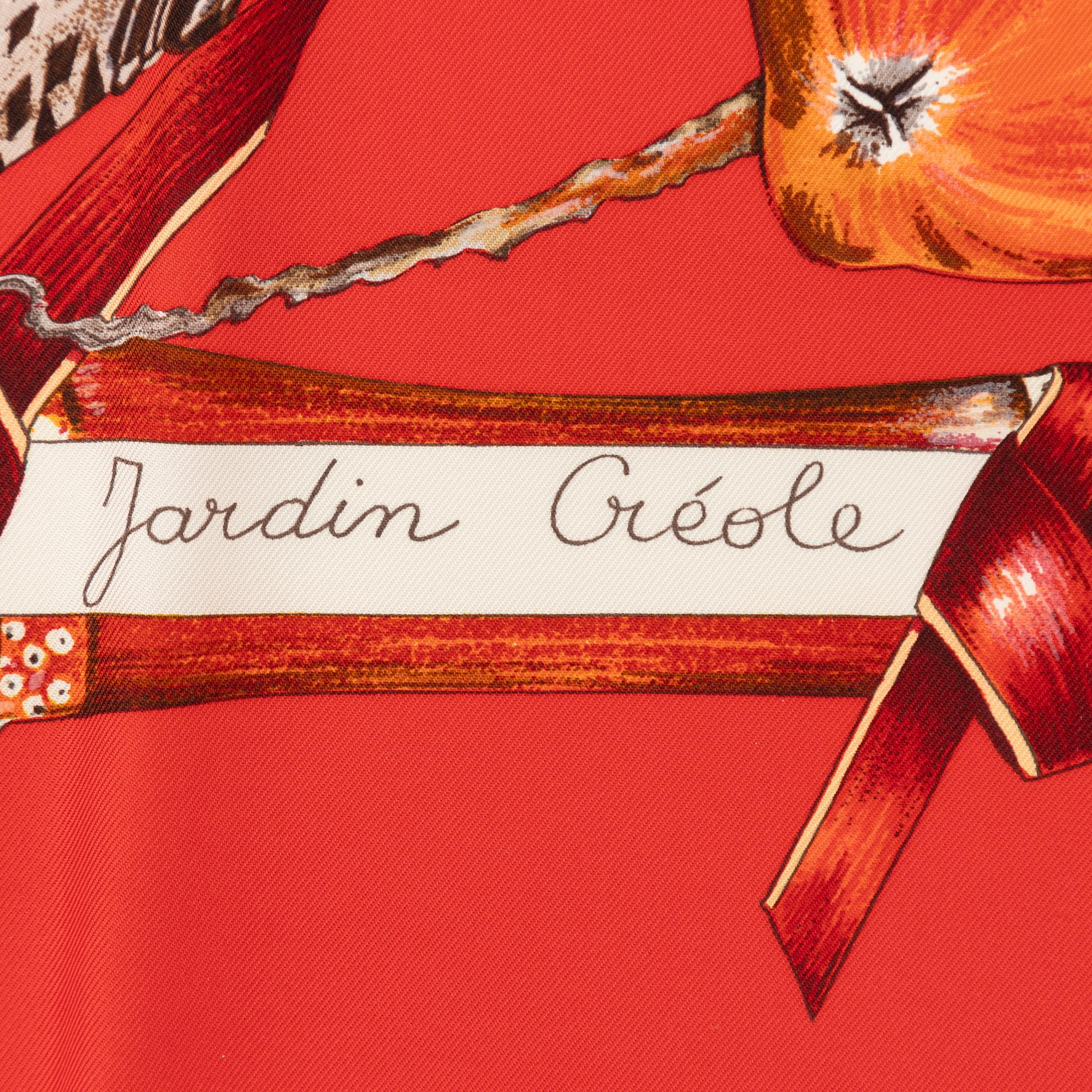 Hermès, scarf, "Jardin Créole".
