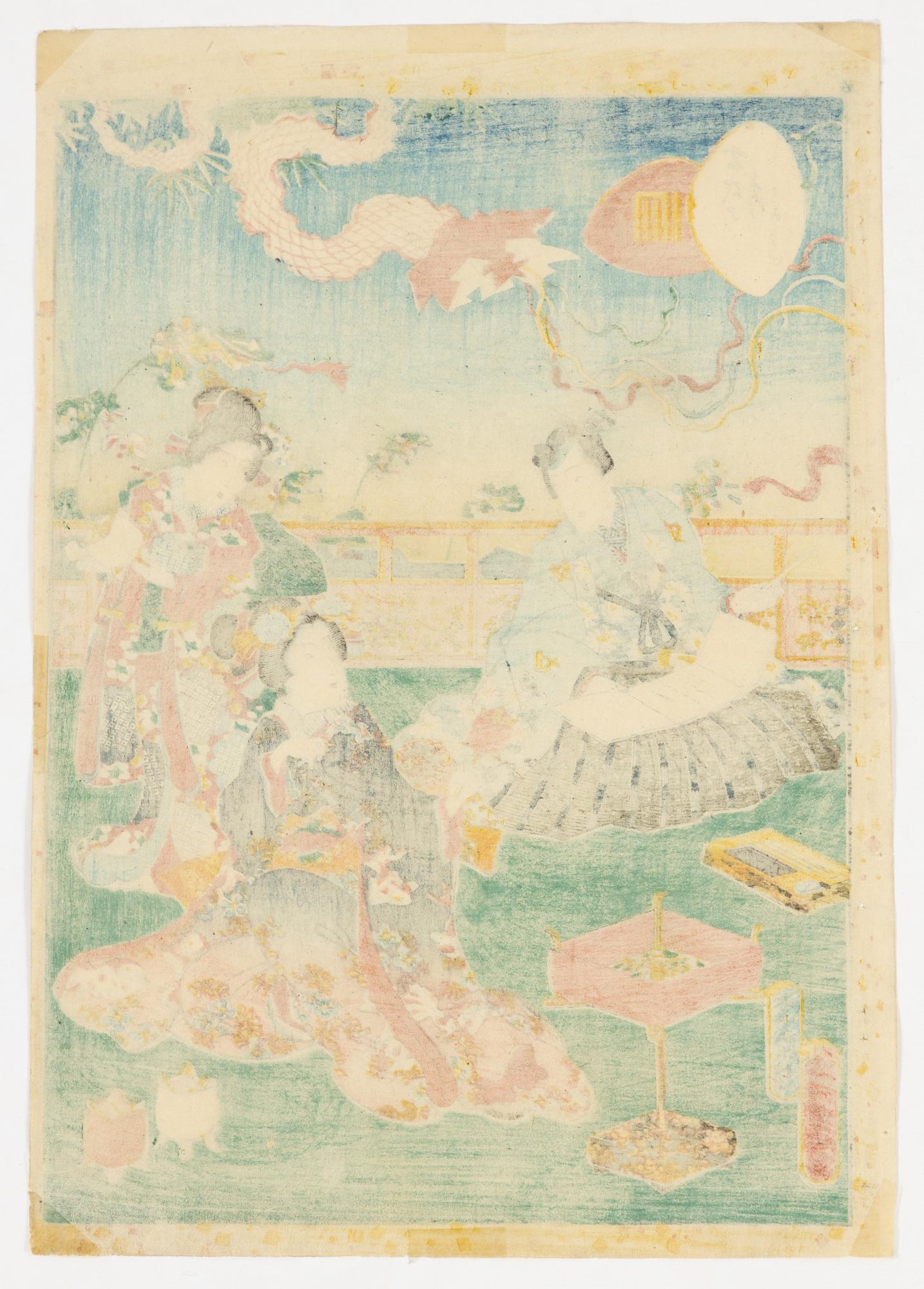 Utagawa Kunisada II, träsnitt.