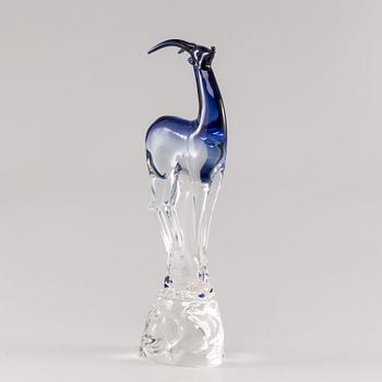 A LARGE ANTONIO DA ROS GLASS SCULPTURE FOR CENEDESE AROUND 1965-75.
