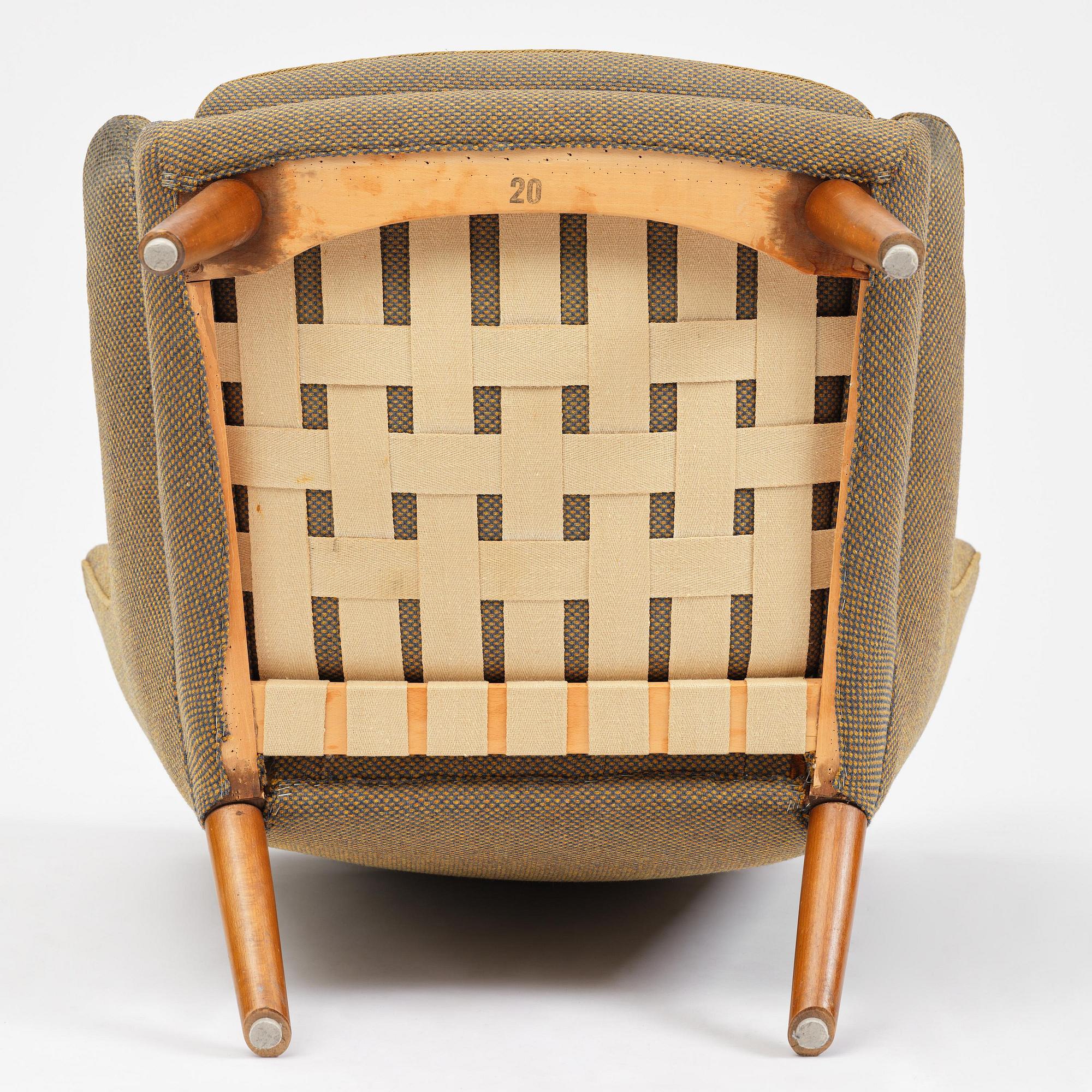 Hans J. Wegner, fåtölj, "Bamse", AP-stolen, Danmark, 1950-60-tal.